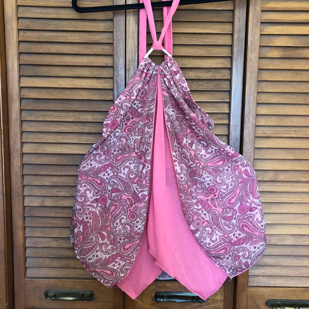 Pink Paisley Halter Top